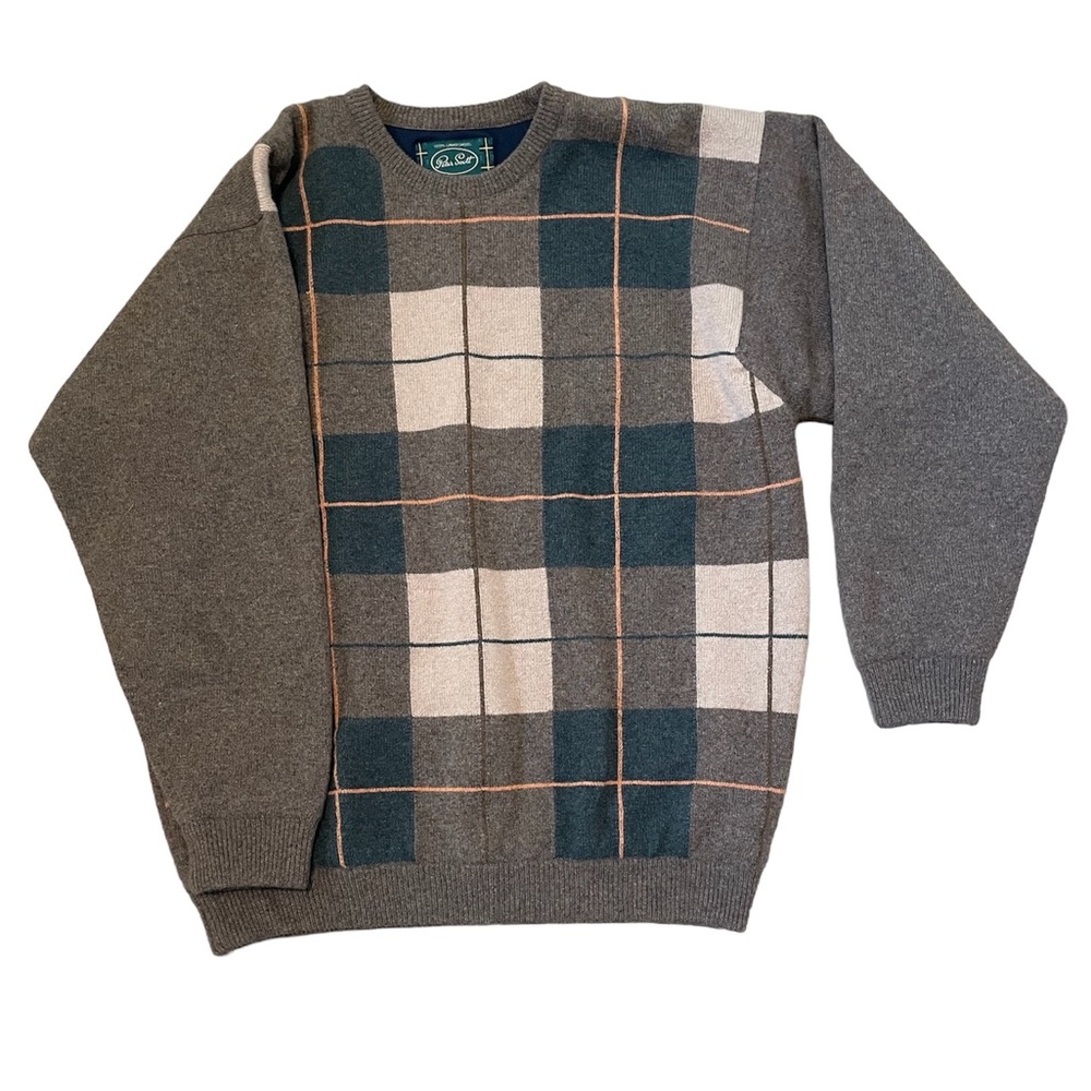 PETER SCOTT - 100% lambswool- made in Hawick Scotland - men’s size Medium